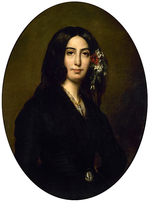 Portrait de George Sand, 1838, Auguste Charpentier