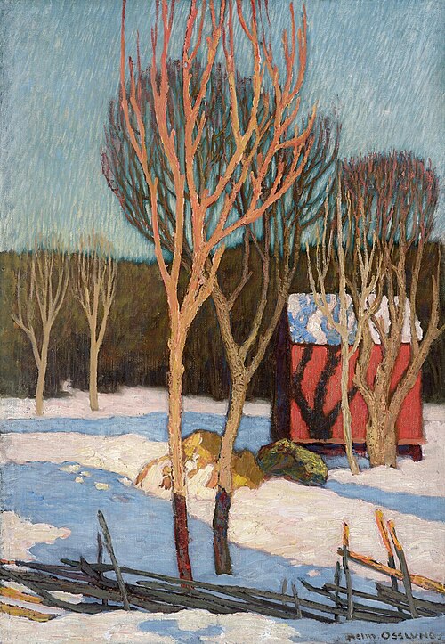 Winter Landscape, Sweden (Winterlandschap, Zweden), 1898, Helmer Osslund