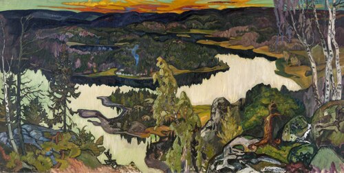 Autumn Evening, Nordingrå, 1924, Helmer Osslund