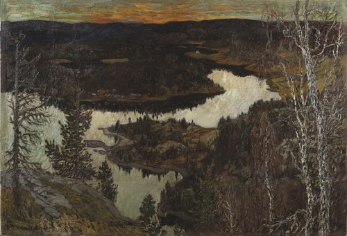 Autumn, Nordingrå, 1910, Helmer Osslund