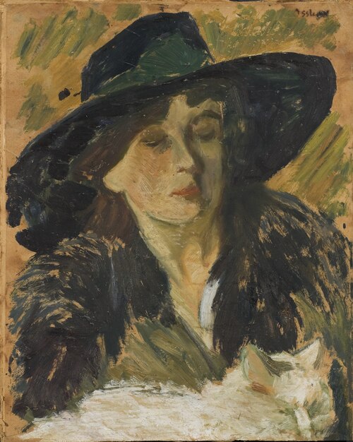 Lady in a Black Hat, , Helmer Osslund