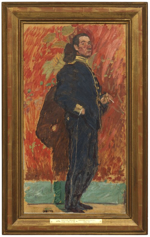 The Cadet. Portrait Study, 1918, Helmer Osslund
