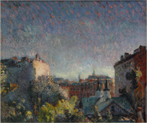 View in Moscow, 1915, Kumaji Aoyama