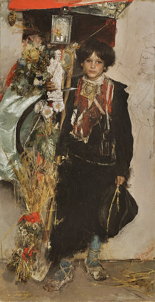 The Standard Bearer of the Harvest Festival, 1884, Antonio Mancini