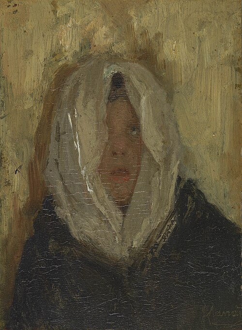 Studie (Mijn zusje), 1878, Antonio Mancini