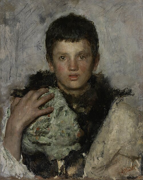 The model, 1876, Antonio Mancini