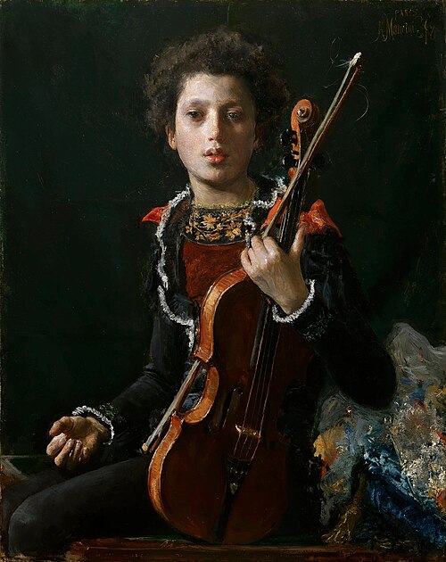 Acrobate au violon, 1878, Antonio Mancini