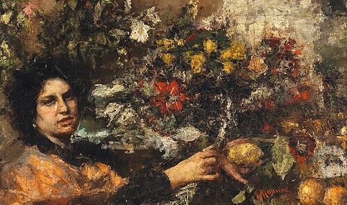 The Flower Seller, 1930, Antonio Mancini