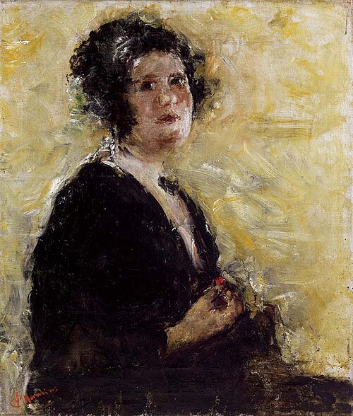 Ritratto femminile, 1915, Antonio Mancini