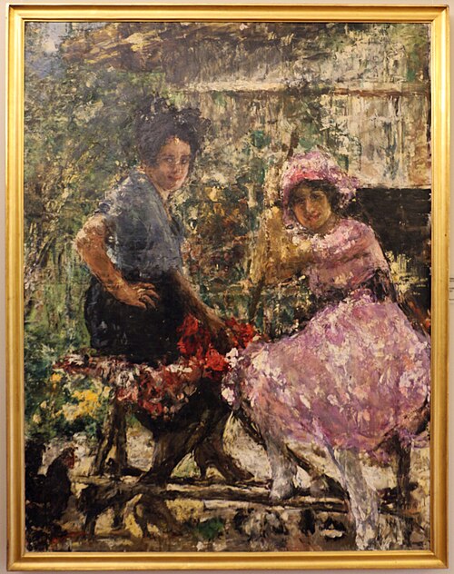 in campagna, 1921, Antonio Mancini