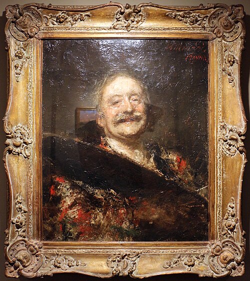 Autoportrait, , Antonio Mancini