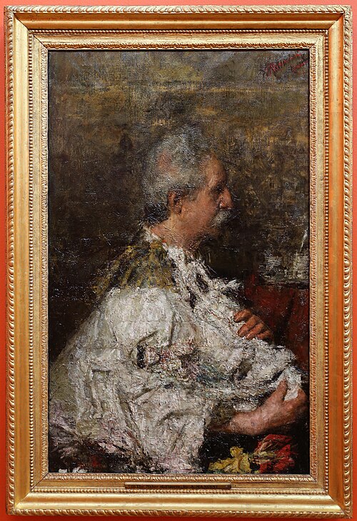 il figurinista, 1895, Antonio Mancini