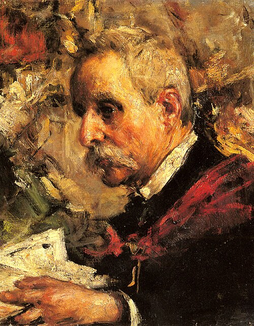 A Portrait of the Artist's Father, , Antonio Mancini