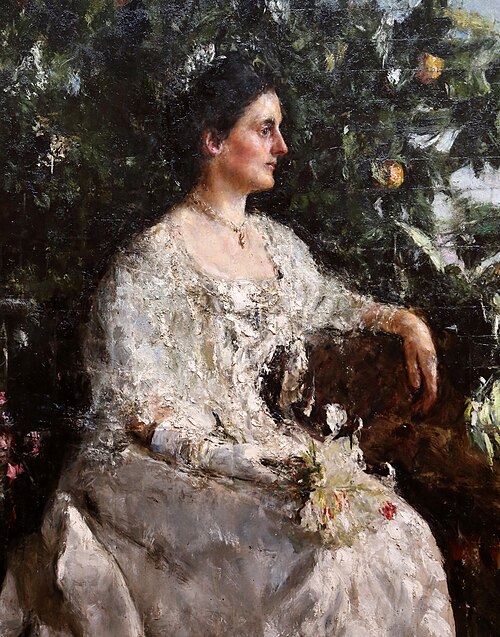 Porträt der Mrs. Shine, 1907, Antonio Mancini