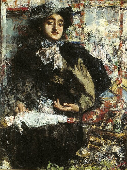 In the toy store, 1884, Antonio Mancini