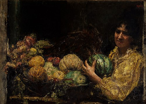 The fruit seller, 1900, Antonio Mancini