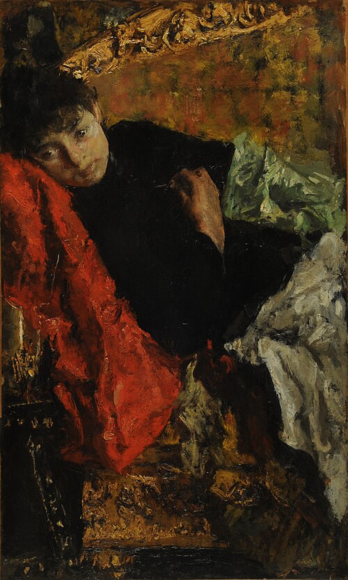 Pensive, 1890, Antonio Mancini