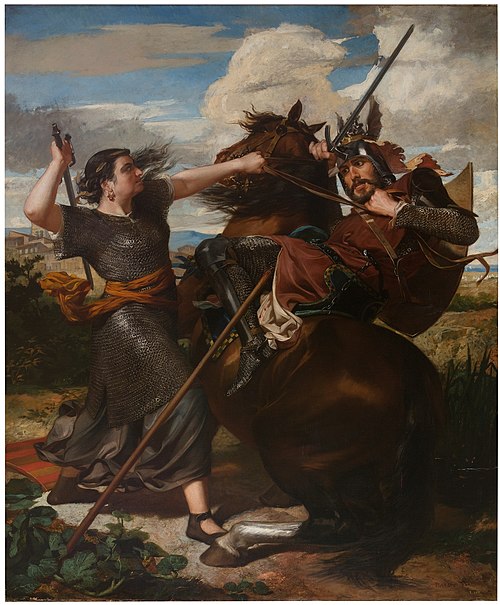 The Heroine of Peralada, 1864, Antoni Caba Casamitjana