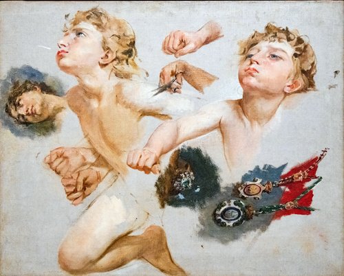 Étude de Zéphyr pour « Le triomphe du Jour sur la Nuit précédé de l'Aube », , Antoni Caba Casamitjana