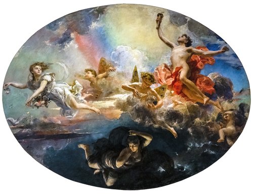 Le triomphe du Jour sur la Nuit précédé de l'Aurore, 1882, Antoni Caba Casamitjana