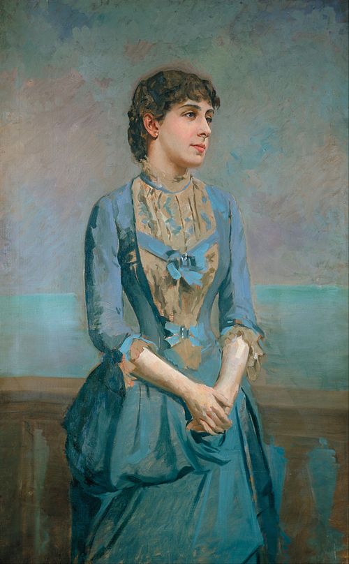 Portrait of Lluïsa Dulce i Tresserra, Marquise of Castellflorite, 1880, Antoni Caba Casamitjana