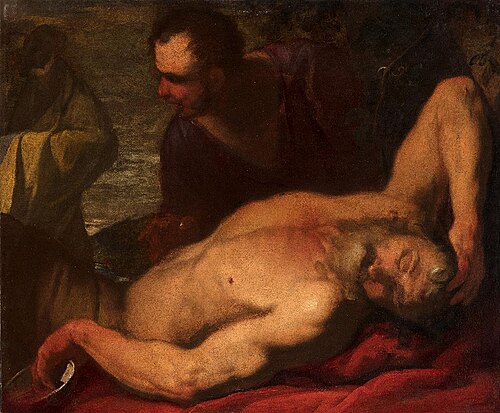 Drunken Noah, 1680, Antonio Molinari