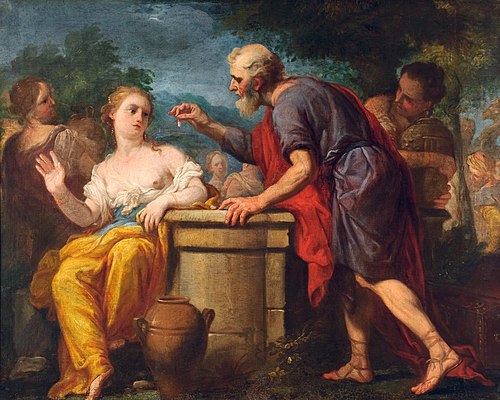Rebecca and Eleazar, , Antonio Molinari
