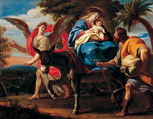 Flight into Egypt, 1712, Antonio Palomino