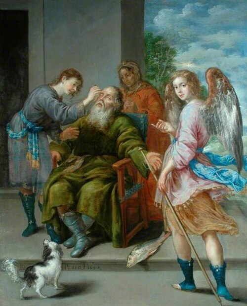Tobias Restoring His Father's Sight, 1652, Antonio de Pereda
