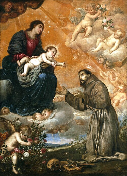 Saint Francis of Assisi in the Portiuncula, 1664, Antonio de Pereda
