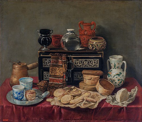 Still-Life with an Ebony Chest, 1652, Antonio de Pereda