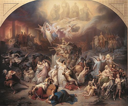 The Destruction of Jerusalem by Titus, 1846, Wilhelm von Kaulbach