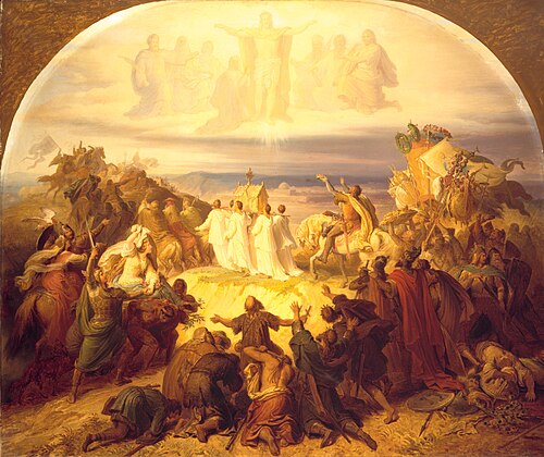 Crusaders before Jerusalem, 1849, Wilhelm von Kaulbach