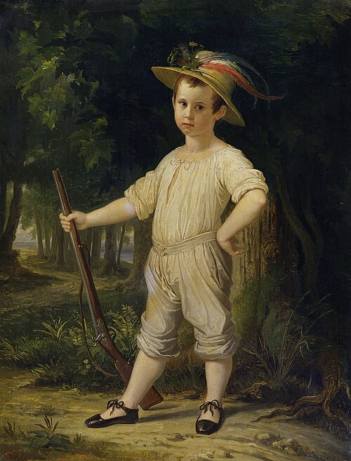 The Little Farmer (The Little Hunter), 1843, Wilhelm von Kaulbach