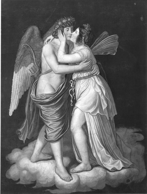 Das Märchen von Amor und Psyche: Amor und Psyche vereint, 1830, Wilhelm von Kaulbach