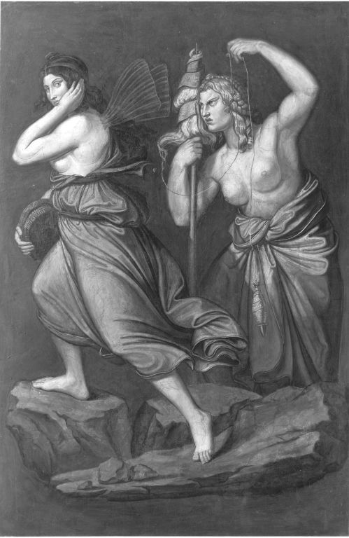 Das Märchen von Amor und Psyche: Psyche und die Parze, 1830, Wilhelm von Kaulbach