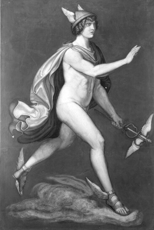 Das Märchen von Amor und Psyche: Merkur, 1830, Wilhelm von Kaulbach