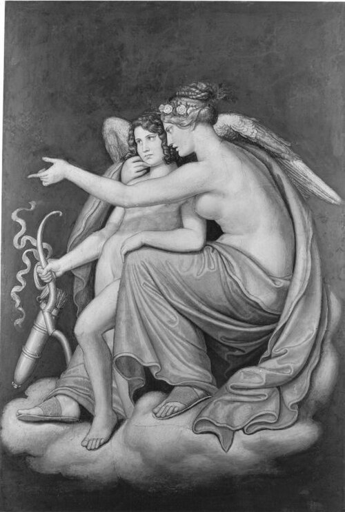 Das Märchen von Amor und Psyche: Venus und Amor, 1830, Wilhelm von Kaulbach