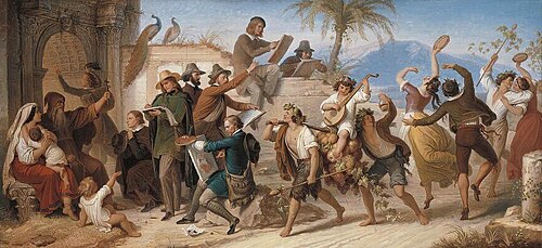 Das Studium der deutschen Künstler neuerer Zeit in Rom, 1850, Wilhelm von Kaulbach