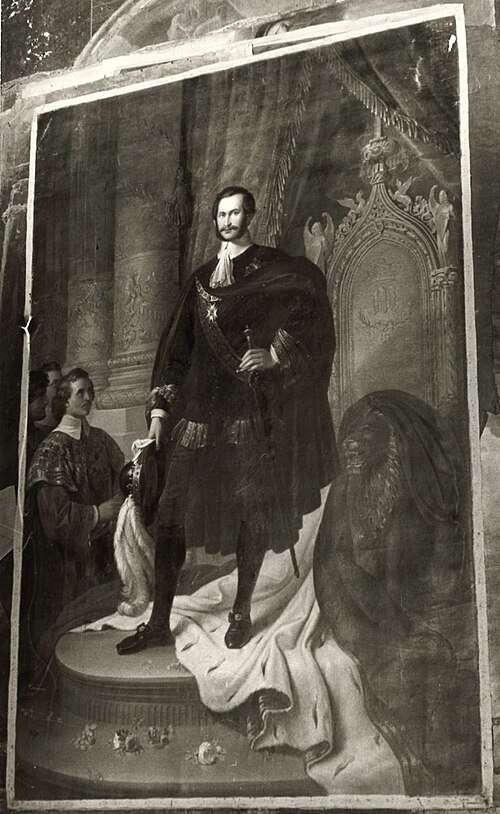 König Maximilian II. von Bayern als Hubertusritter, , Wilhelm von Kaulbach