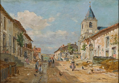 Street of a Village, 1950, Edmond Marie Petitjean