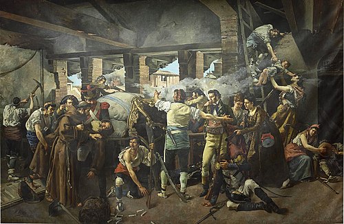 Defensa del Convento de Santa Engracia de Zaragoza 1809, 1890, Nicolás Megía