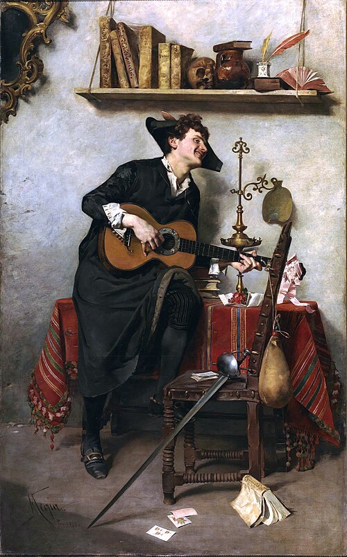 Un estudiante de Salamanca siglo XVIII, 1880, Nicolás Megía