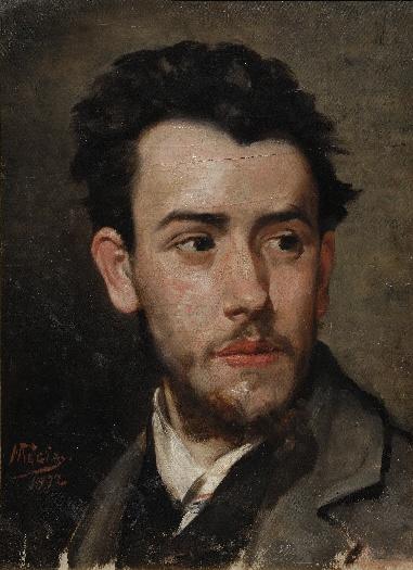 Portrait of painter Ramón Domec, 1872, Nicolás Megía