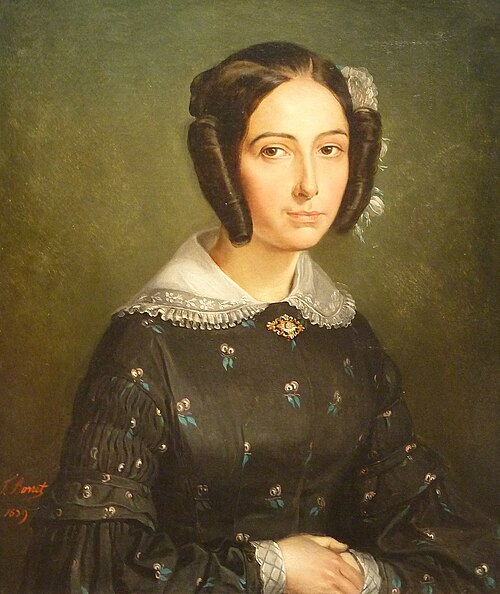 Portrait présumé de Madame de Kergariou, 1839, Félix Barret