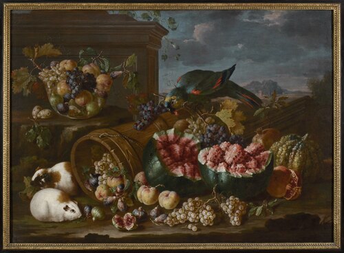Still life of fruit, 1689, Pietro Navarra