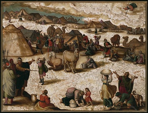 Gathering of the Manna, 1600, Antonio Tempesta