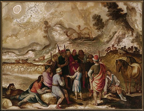 Joseph Explaining His Dream to His Brothers, 1600, Antonio Tempesta