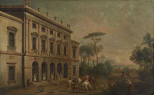 View of Old Somerset House, 1746, Antonio Visentini