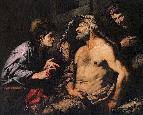 Joseph in Prison Interpreting Dreams, 1650, Antonio Zanchi